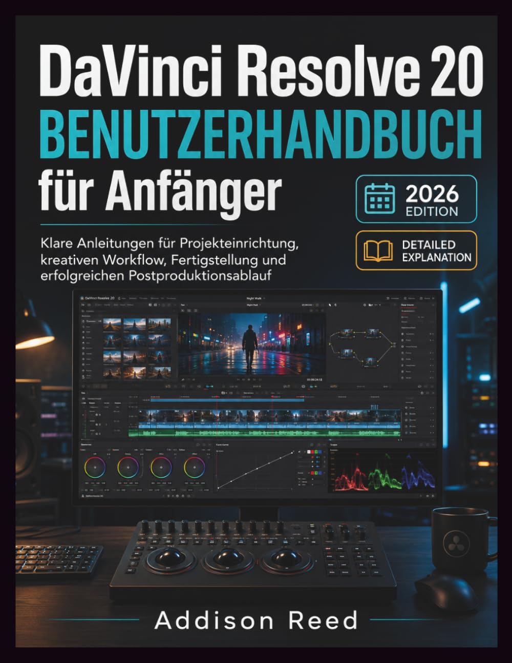DaVinci Resolve 20 BENUTZERHANDBUCH für Anfänger: Klare Anleitungen für Projekteinrichtung, kreativen Workflow, Fertigstellung und erfolgreichen Postproduktionsablauf