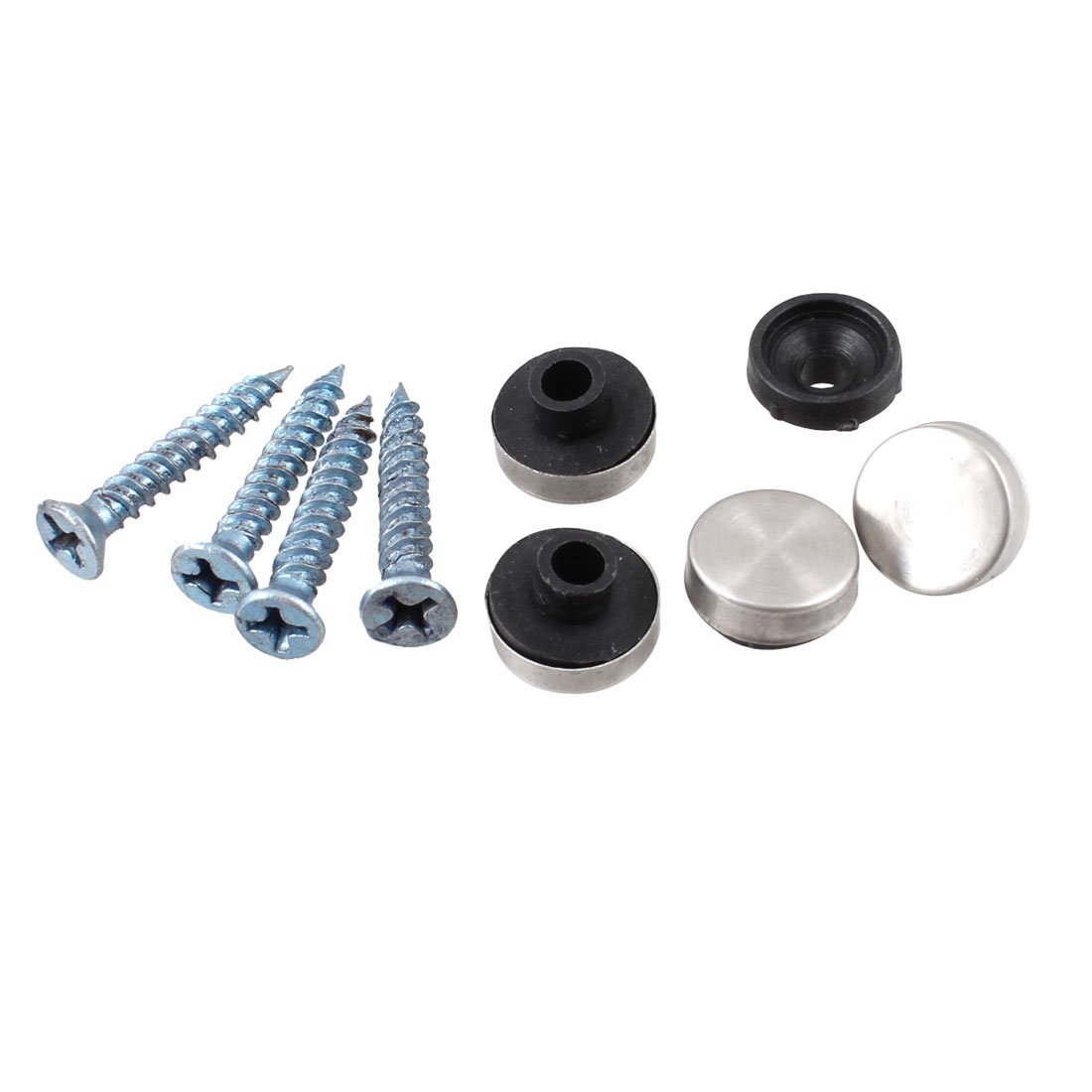 Aexit 4 Sets Quality Parts 12mm Diameter Cap Metal Screw Nails for Mirror Model:56as521qo16