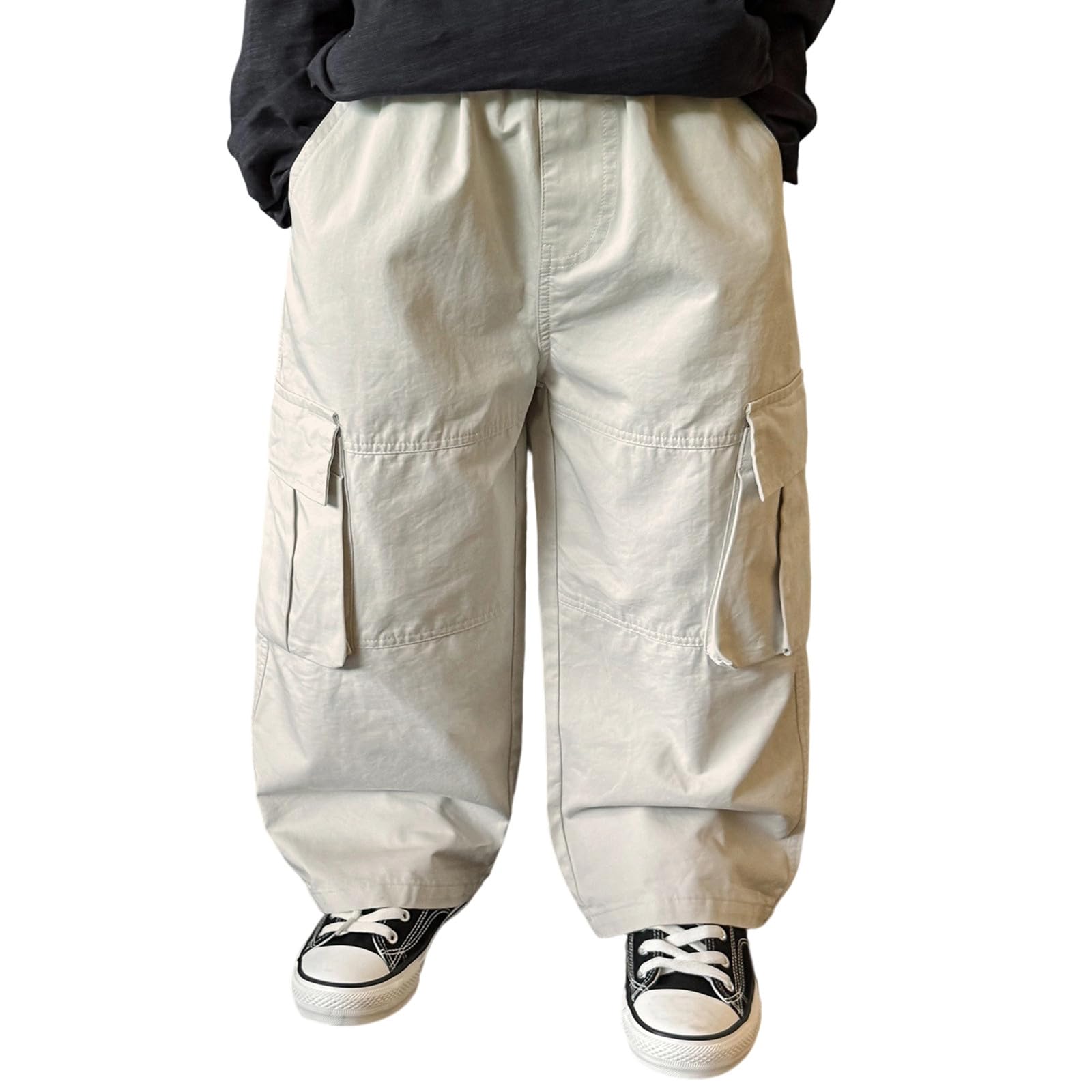 Generisch Pantalones de chándal para niños, transpirables, para niños y niñas, al aire libre, senderismo, pantalones de entrenamiento sueltos, pantalones de deporte