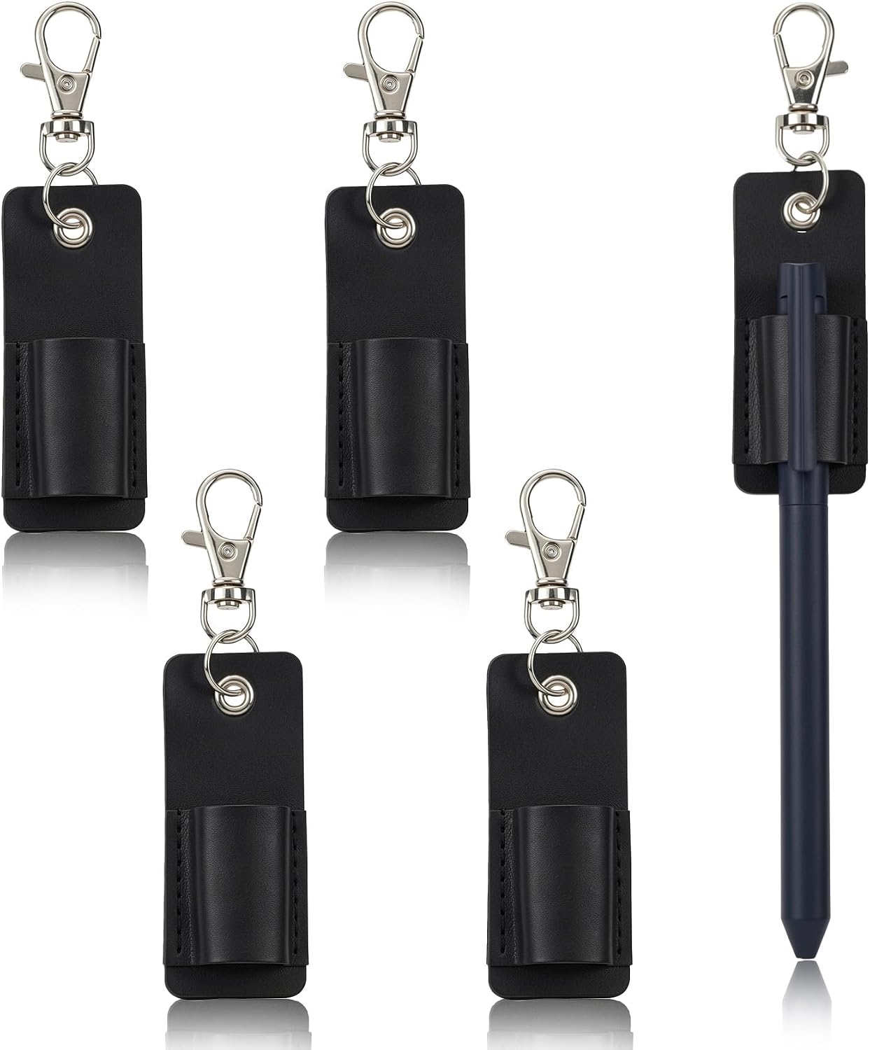 4 Pieces Lanyard Pen Holder, Badge Pen Holder