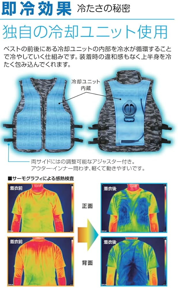 Amazon.co.jp: [アタックベース] 水冷 ベスト バッテリー付