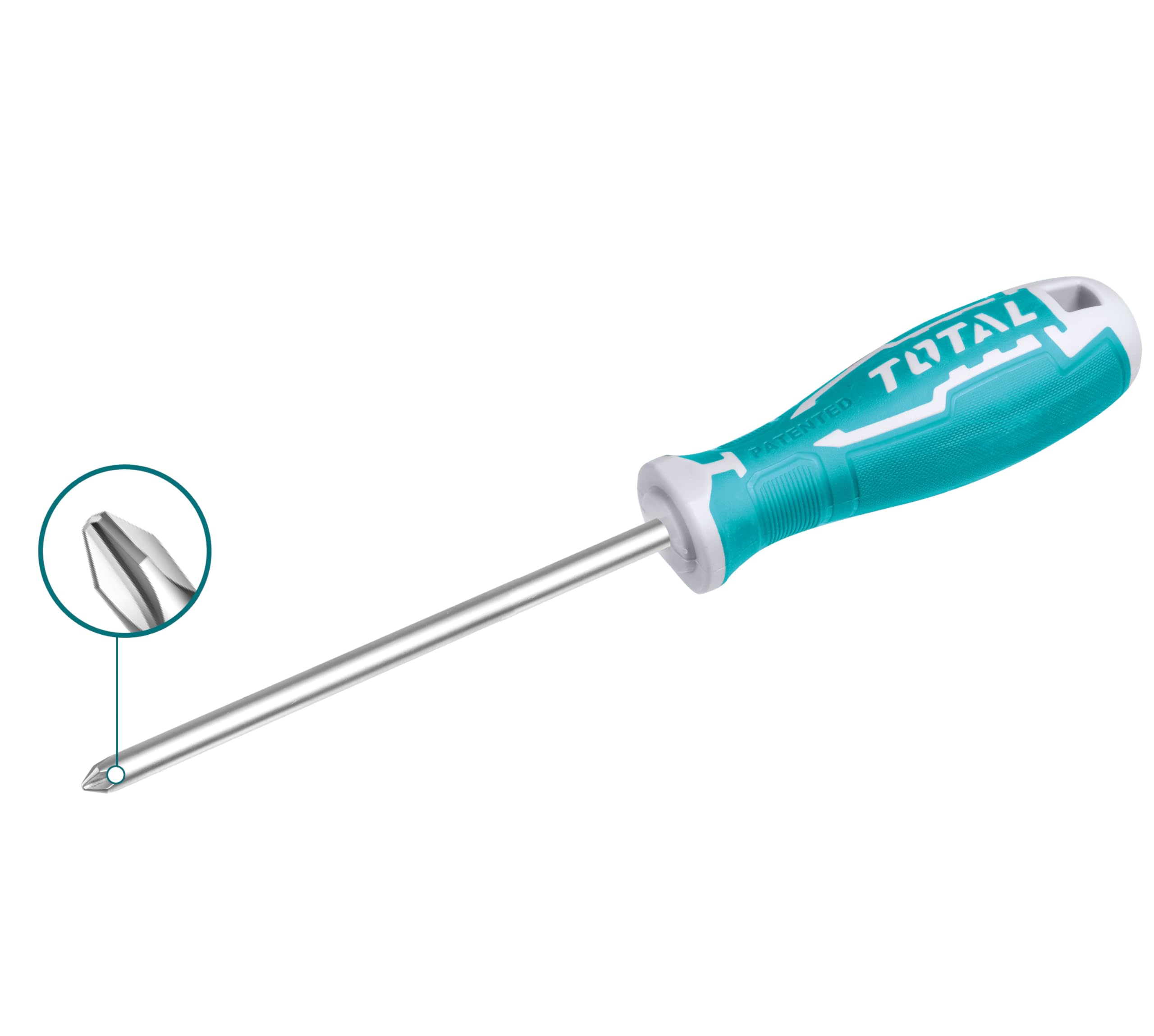TOTAL - Screwdriver with Phillips Tip, Blue, PH1 x 100 mm - Image 3