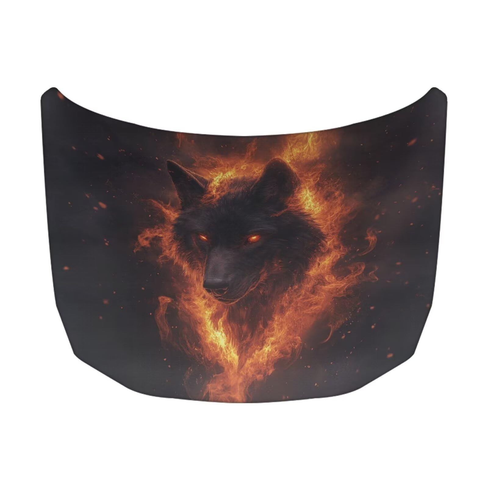 Car Hood Protector - Elastic Stretchy Wolf Hood Covers for Cars, SUV, Sedan - Easy to Install - Exterior Decoration