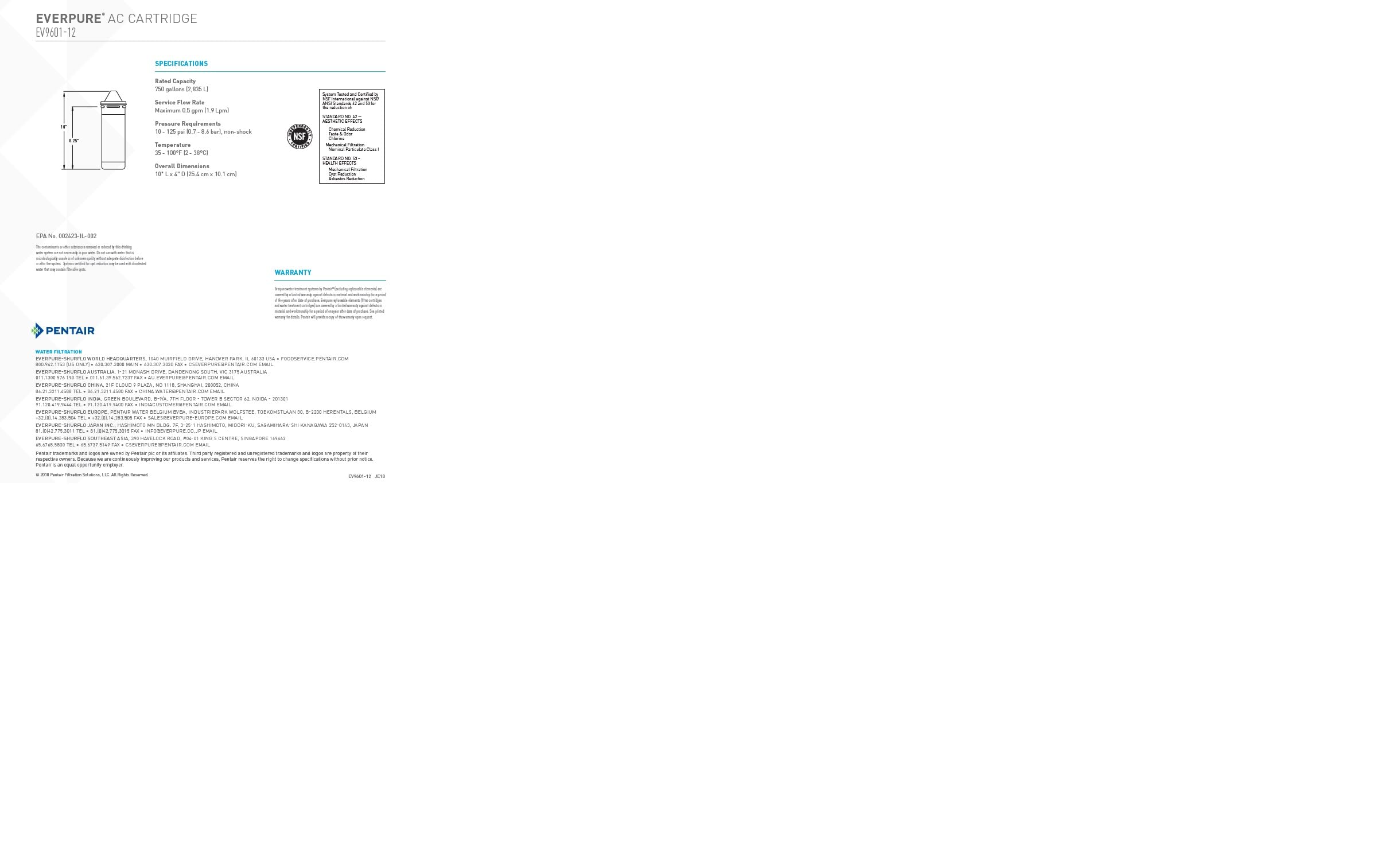 Everpure AC filtre