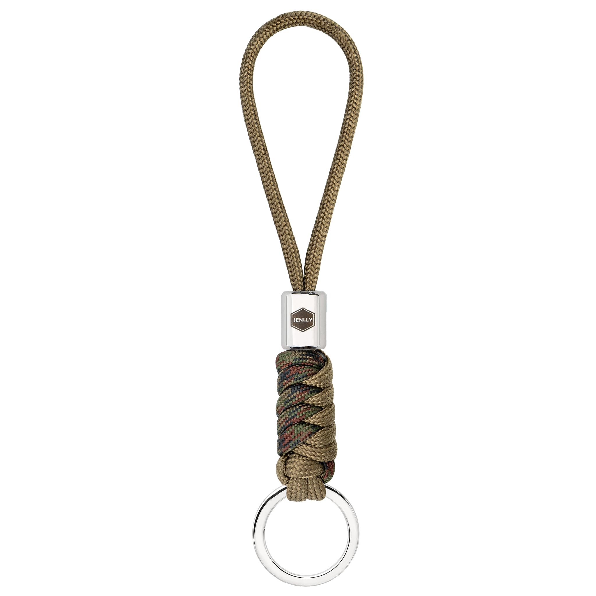 SENLLY Keychain Lanyard for Keys, Cell Phone, Wallet, Paracord Braided Design with Stainless Steel Hardware