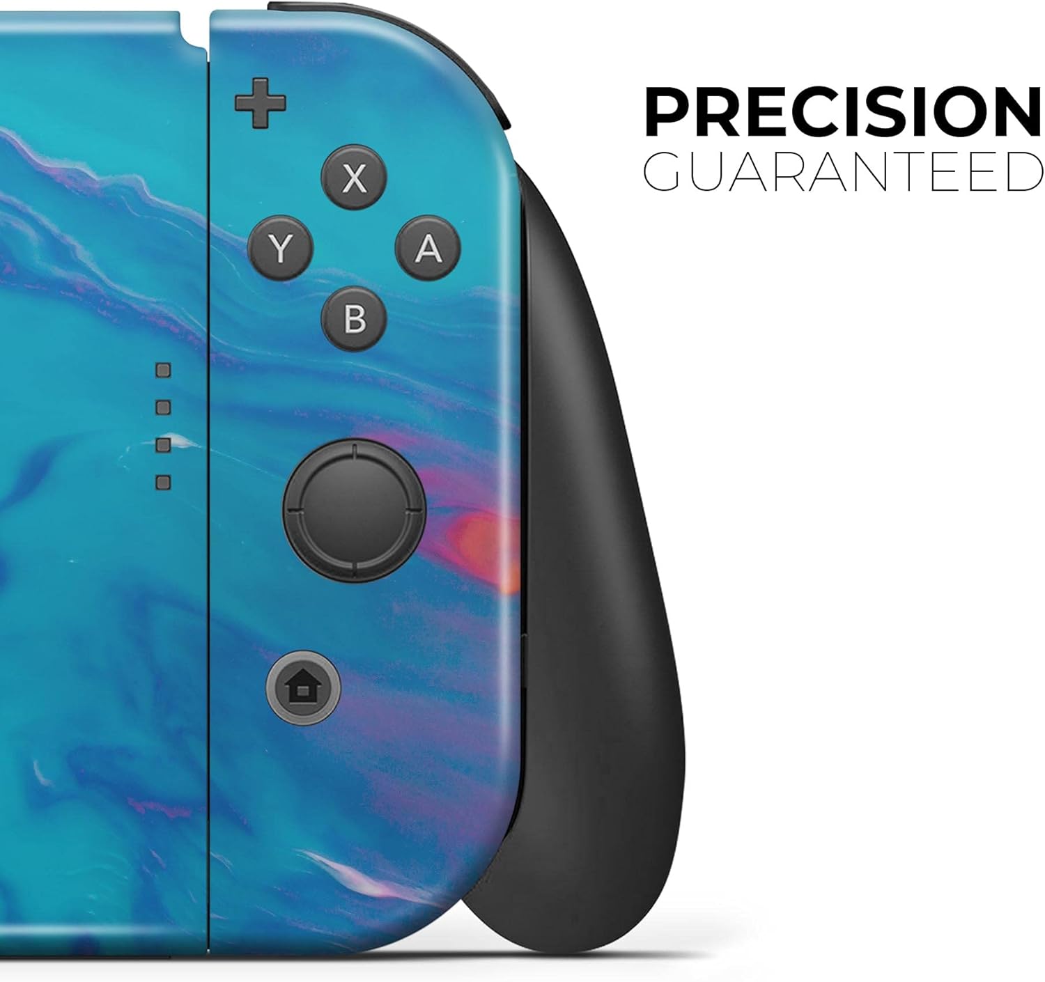 Design Skinz - Compatible with Nintendo Switch Console Bundle - Skin Decal Protective Scratch-Resistant Removable Vinyl Wrap Cover - Marbleized Ocean Blue