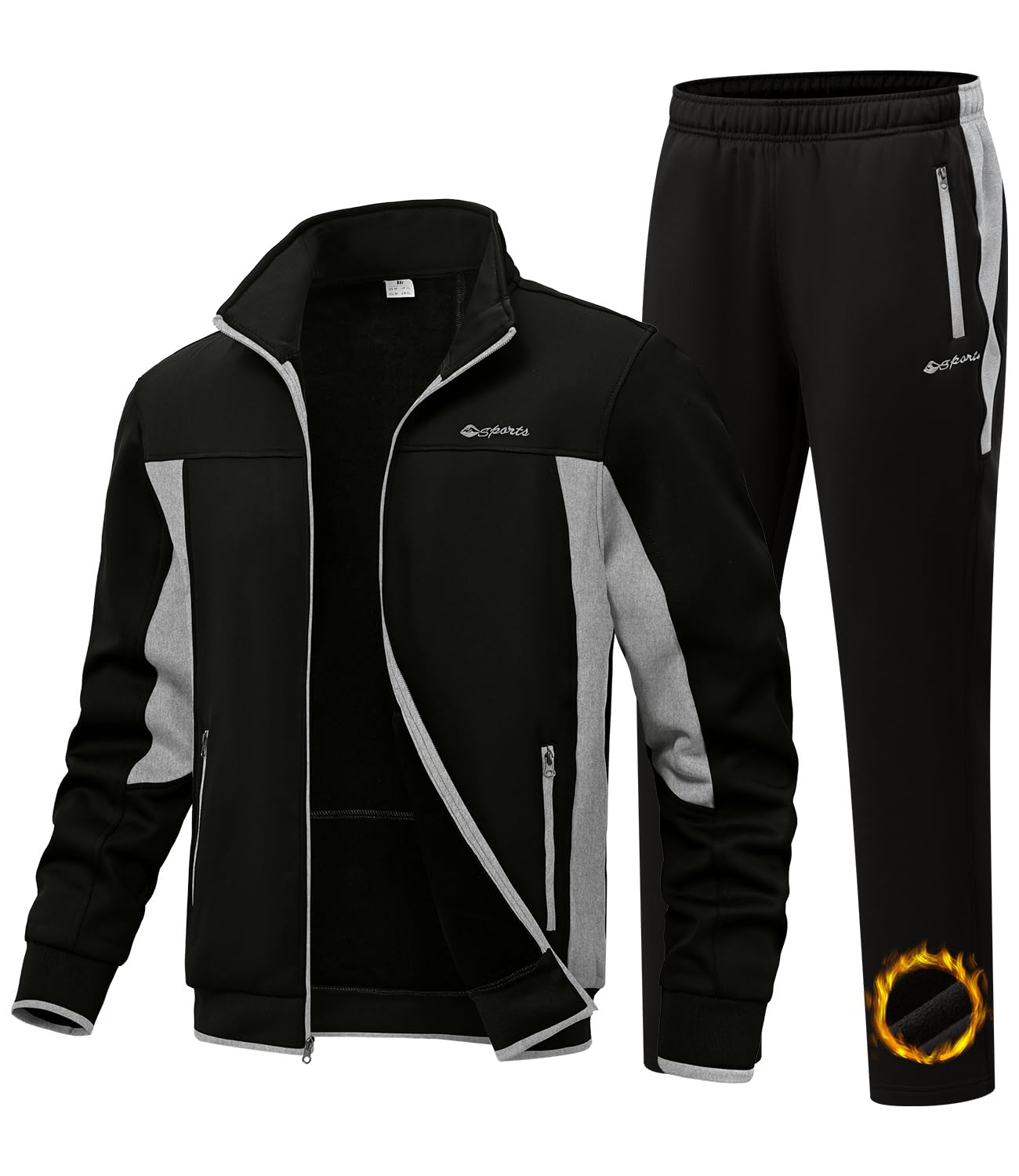 BGOWATU Men's Fleece Lined Tracksuits