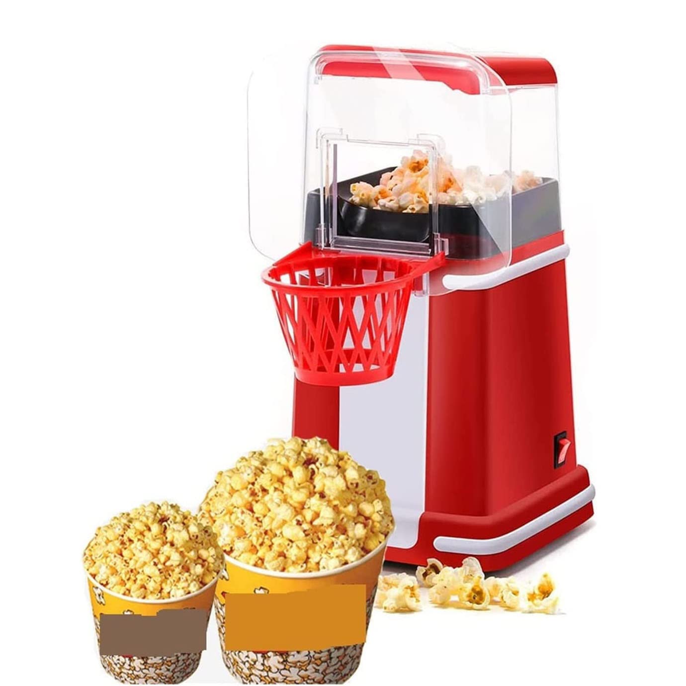 Macchina per Popcorn per Popcorn, Mini Macchina per Popcorn elettrica Senza Olio, Macchina per Popcorn ad Aria Calda, Snack per Guardare Film