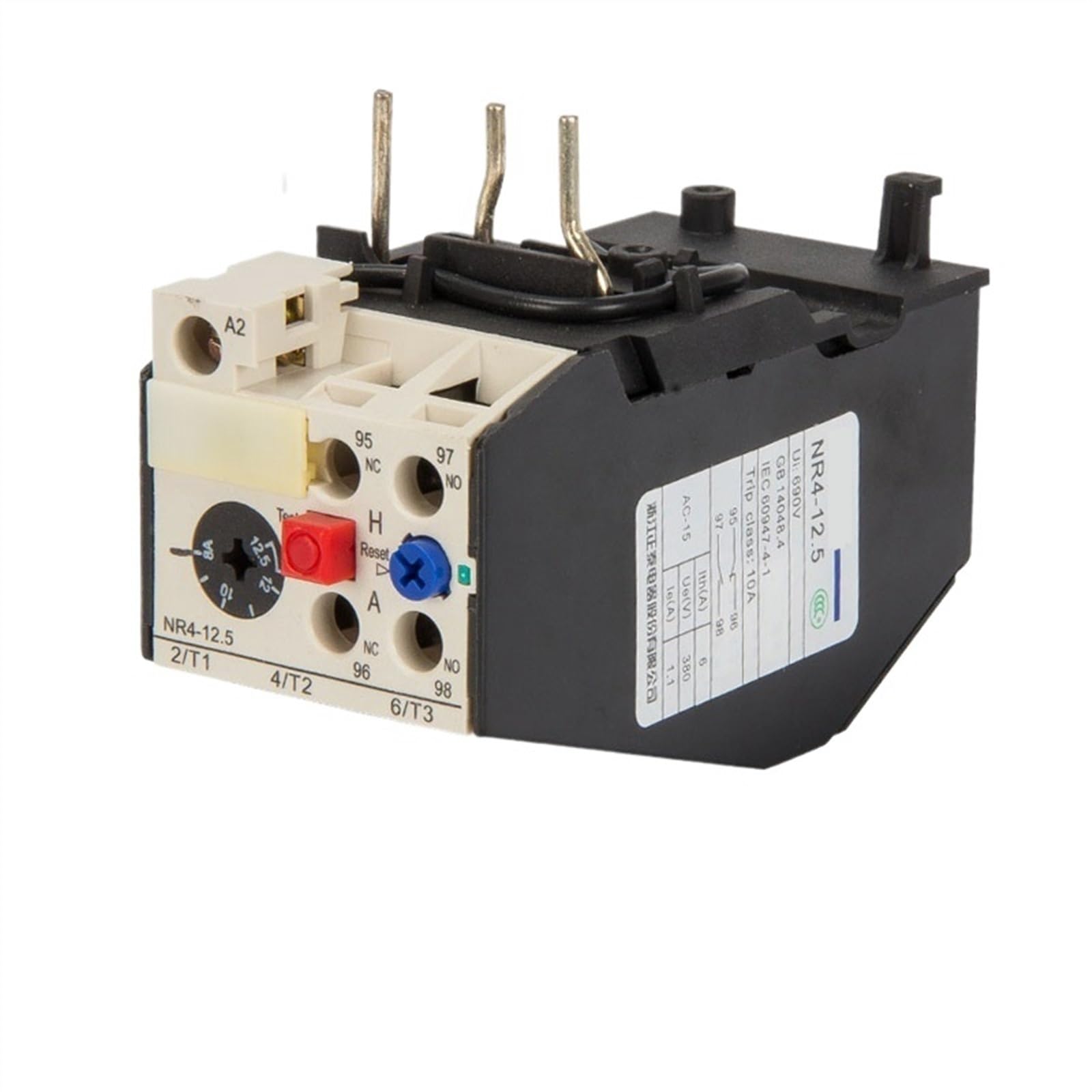VDOQTLJT Thermal relay NR4-12.5 JRS2 thermal overload protection protector(NR4-12.5G 1.6-2.5A)