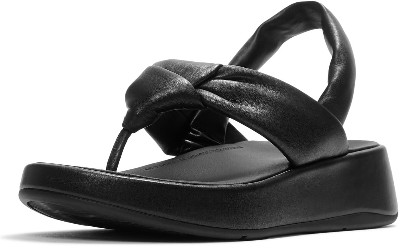 FitFlop womens F Mode Knot Soft Leather Back Strap Sandals