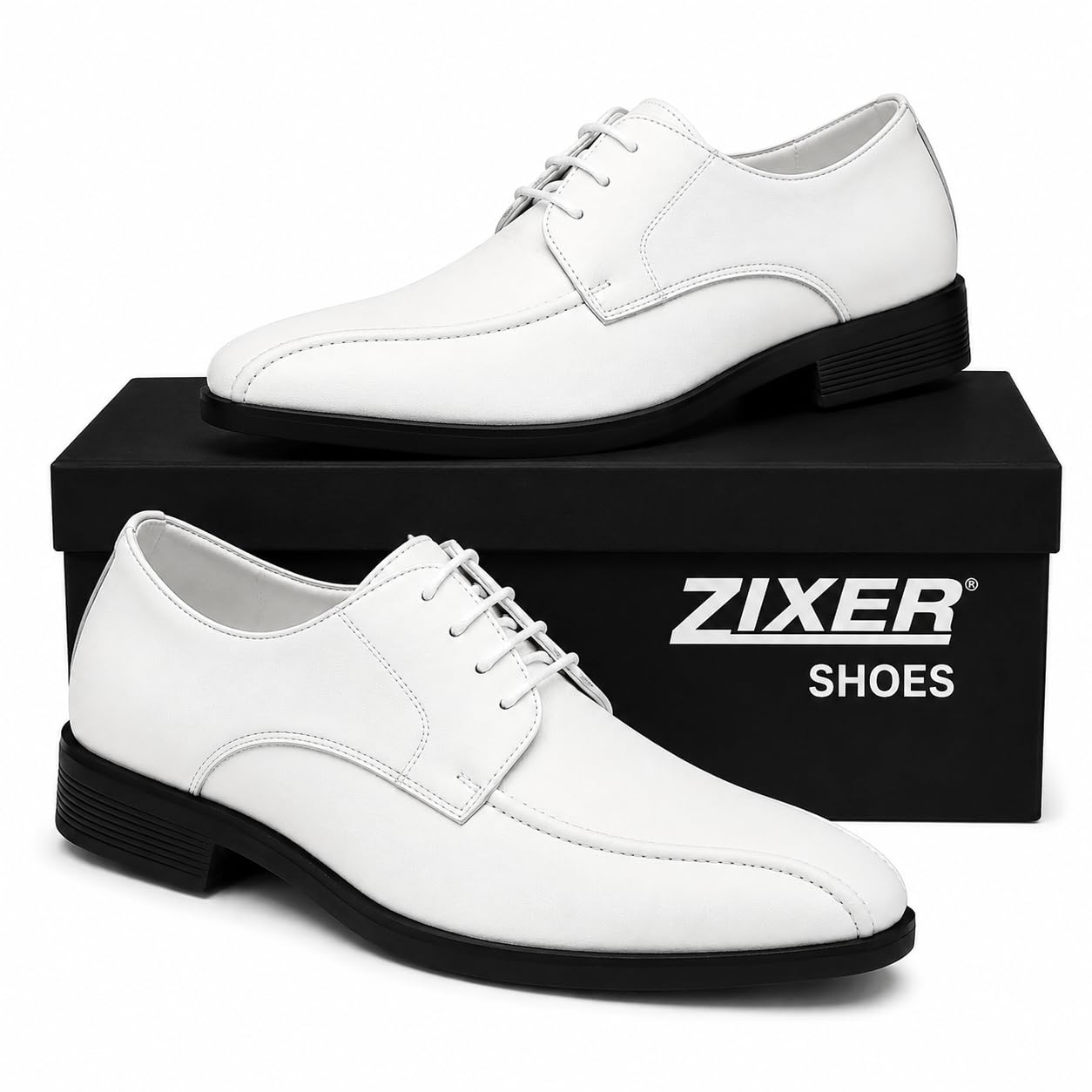 zixer Men’s Formal Shoes | Lace-Up Office Shoes for Men | Synthetic Leather Shoes with TPR Sole | Round Toe Formal Wear Footwear for Business, Wedding & Daily Use | Black/Brown/Tan-picture-16