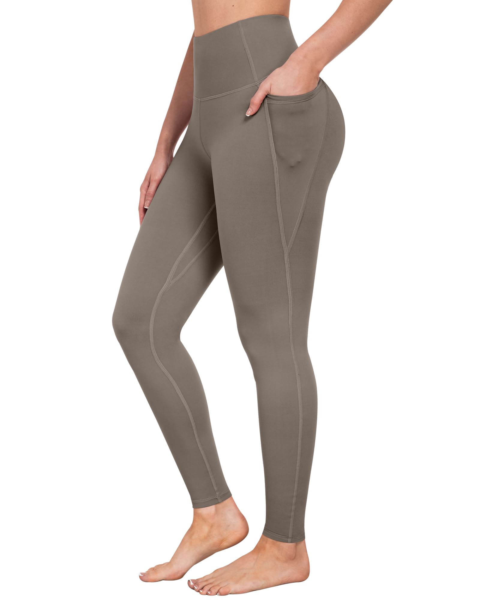 Leggings con bolsillos para mujer, control de abdomen, cintura alta, suaves, para entrenamiento, atletismo, correr, yoga, gimnasio — view 19