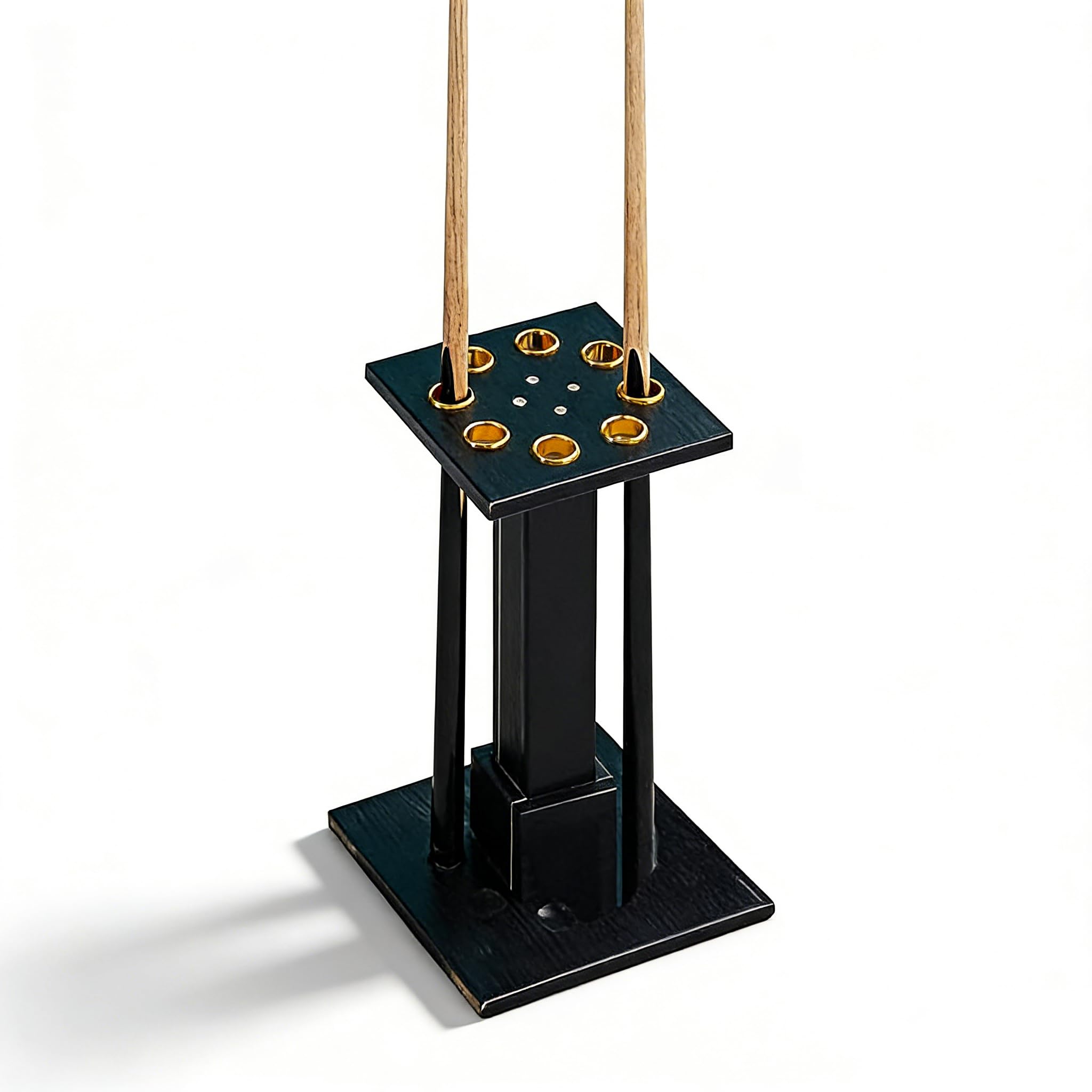 Porte-queues de billard durable et support de sol en bois de rangement