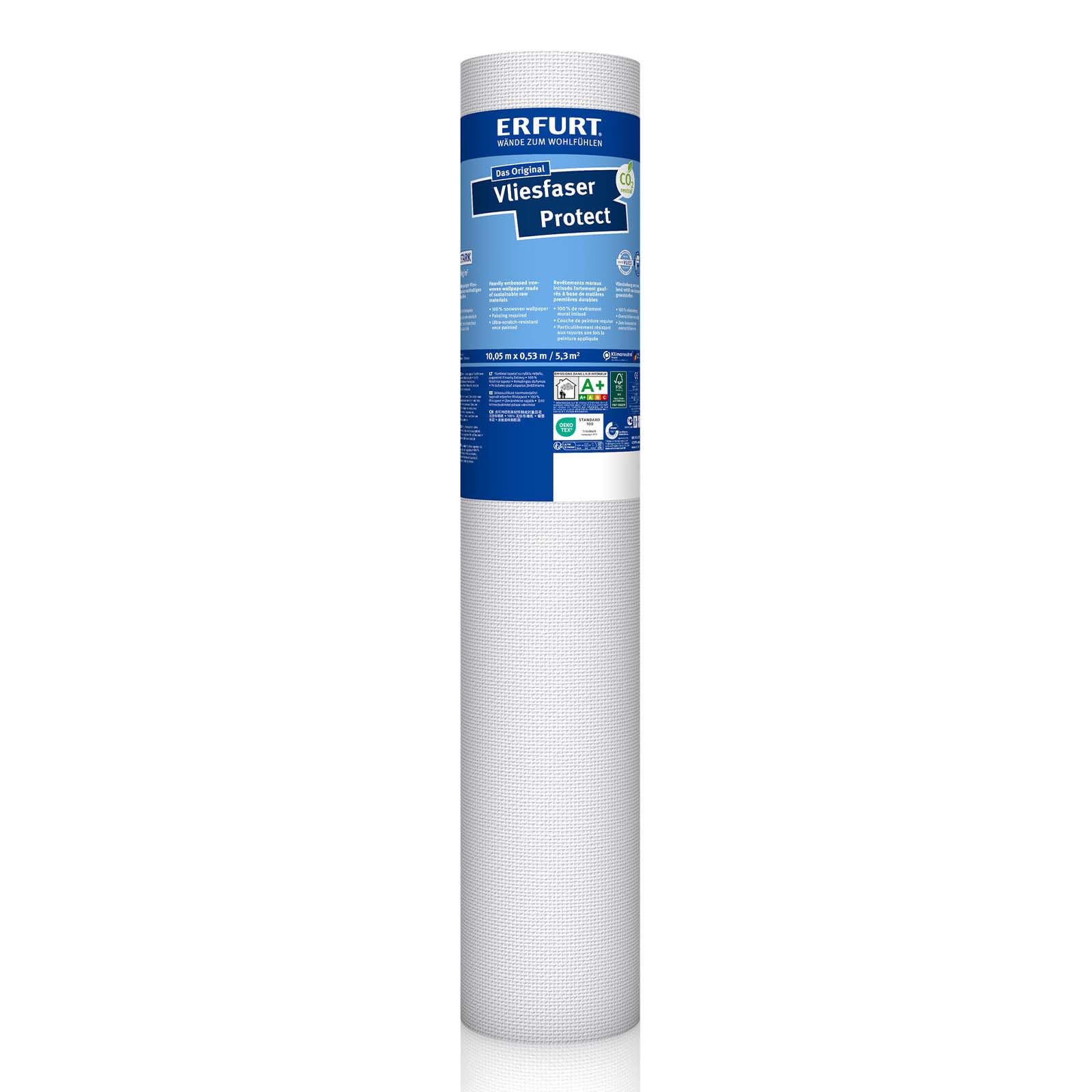 Erfurt Vliesfaser Protect 201 Vliestapete 10.05X0.53 Strukturtapete 6 Rollen 1004309