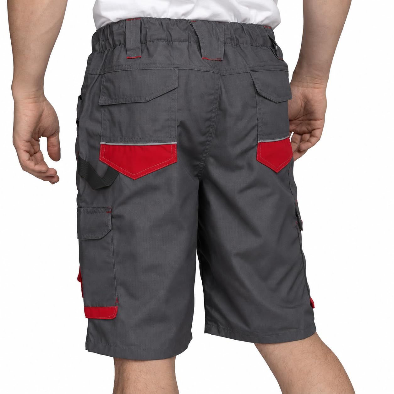 BWOLF Drift Short de Travail Homme Court en Tissu Ripstop avec de Nombreuses Poches et Éléments réfléchissants