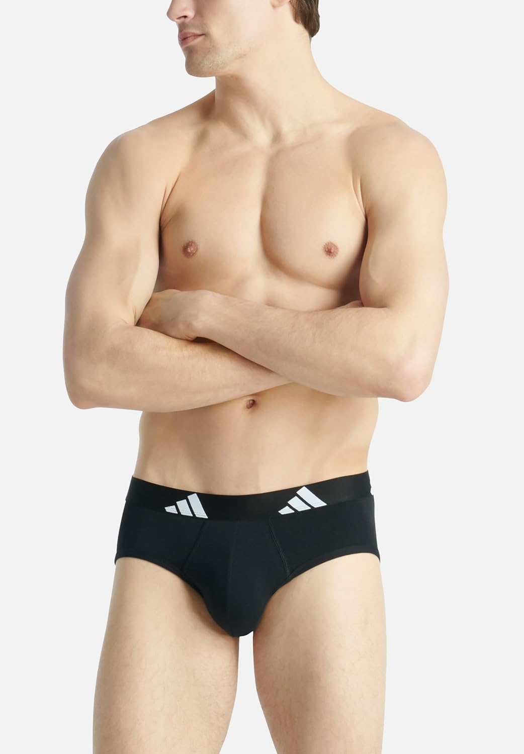 adidas メンズ 下着 ブラック_4am001 S