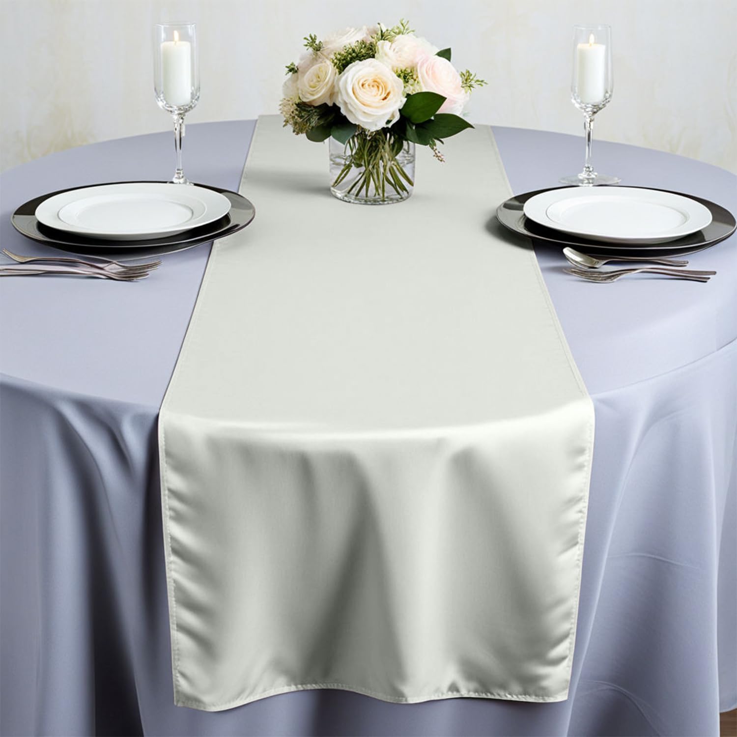 Elegant Event Essentials, Polyester Table Runner, for Spring Party Wedding, Reception, Banquet - Image 4