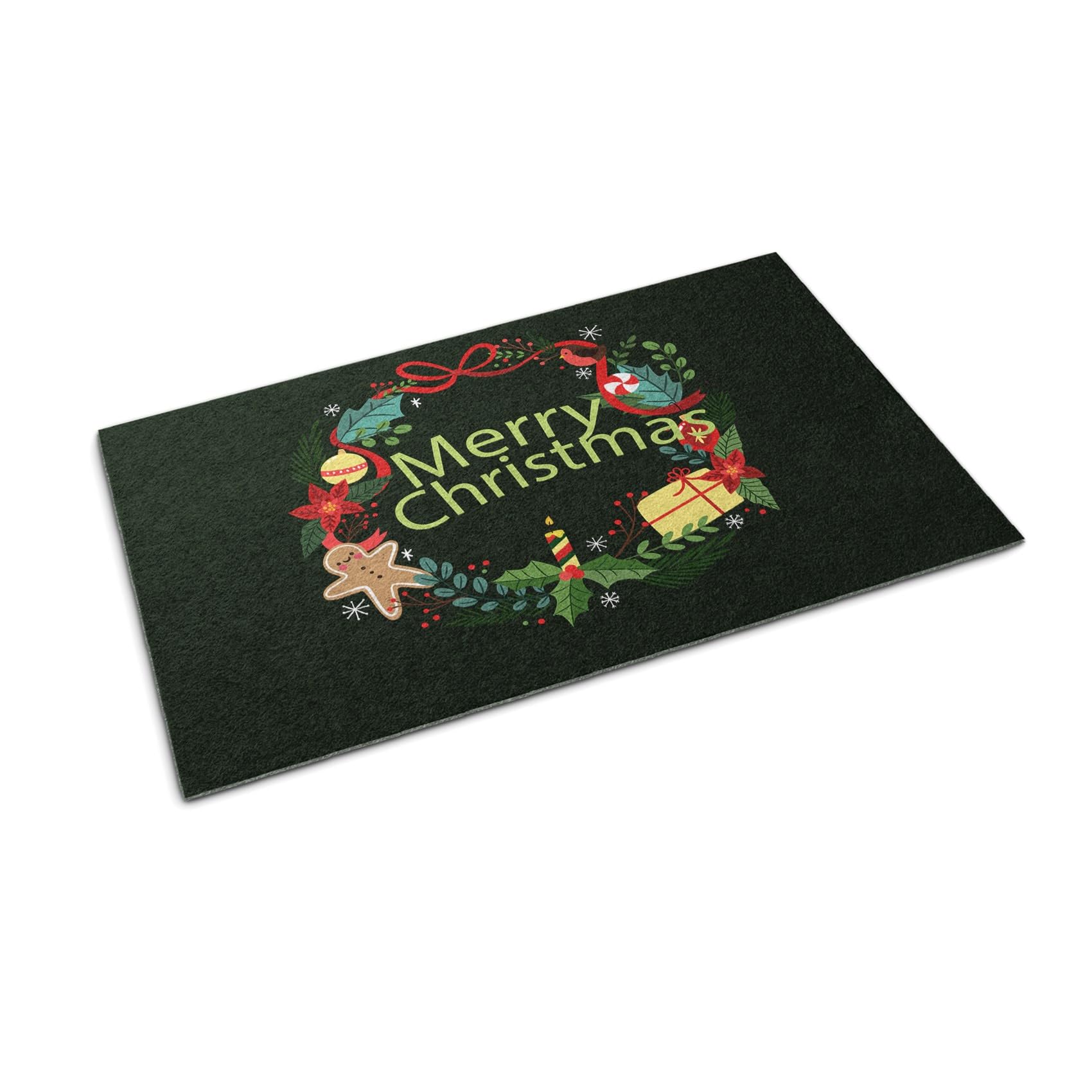 Paillasson Noël Tulup 150x100cm tapis résistant pour maintien de la propreté à la maison