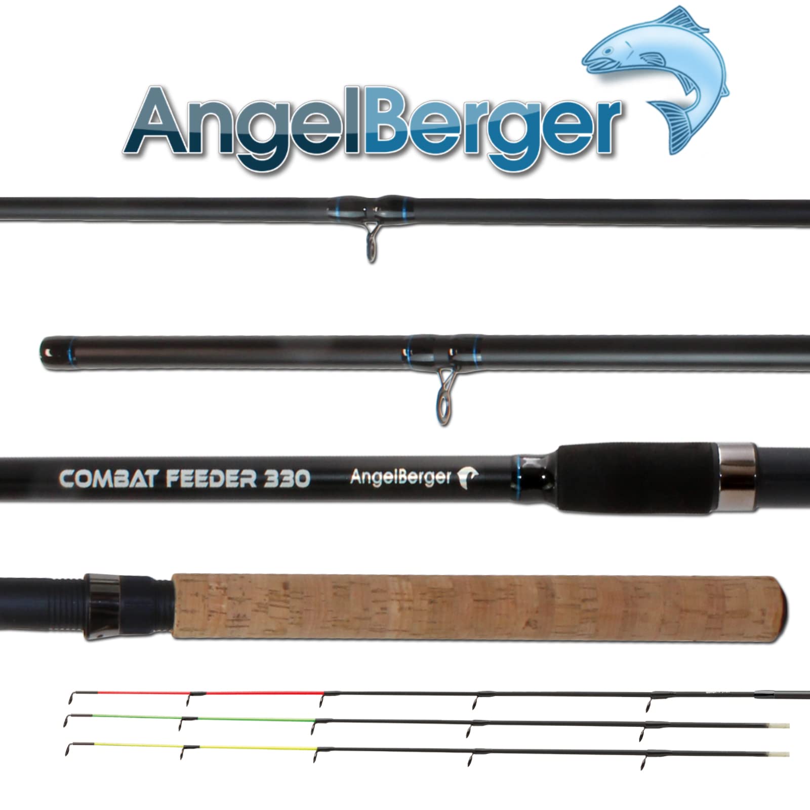 Angel-Berger Combat Feeder 330 Feederrute Carbon Steck Futterkorb Steckrute Angelrute