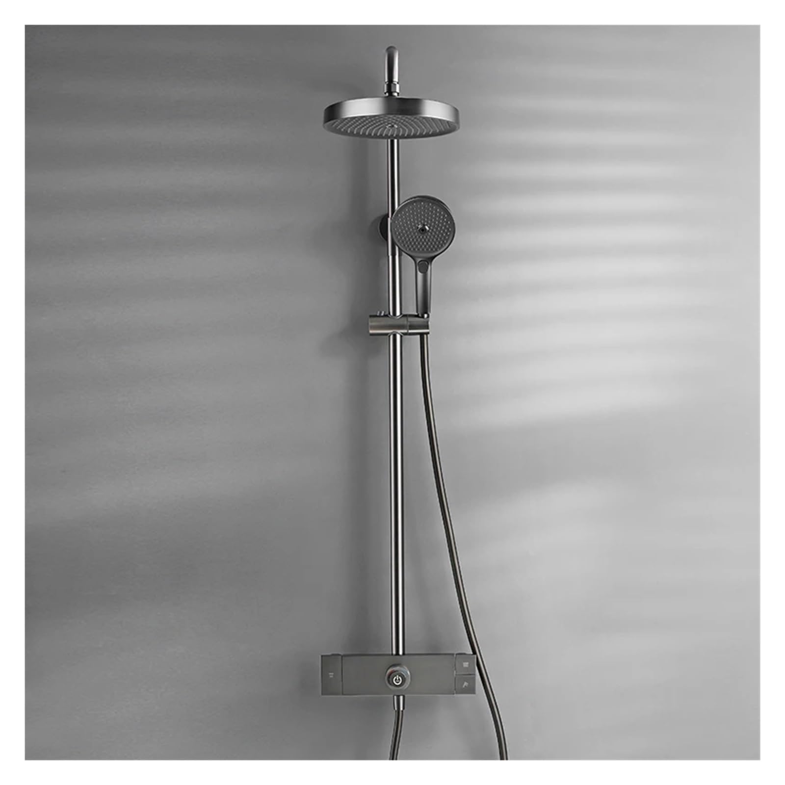OZBMA Bathroom Shower Set Rain Bath Mixer with Hand Faucet 3-Way Rainlfall Head White Black,Sprinkler (Shower Set M1)