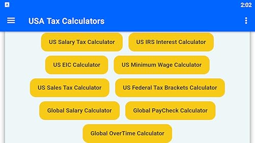 USA Tax Calculators