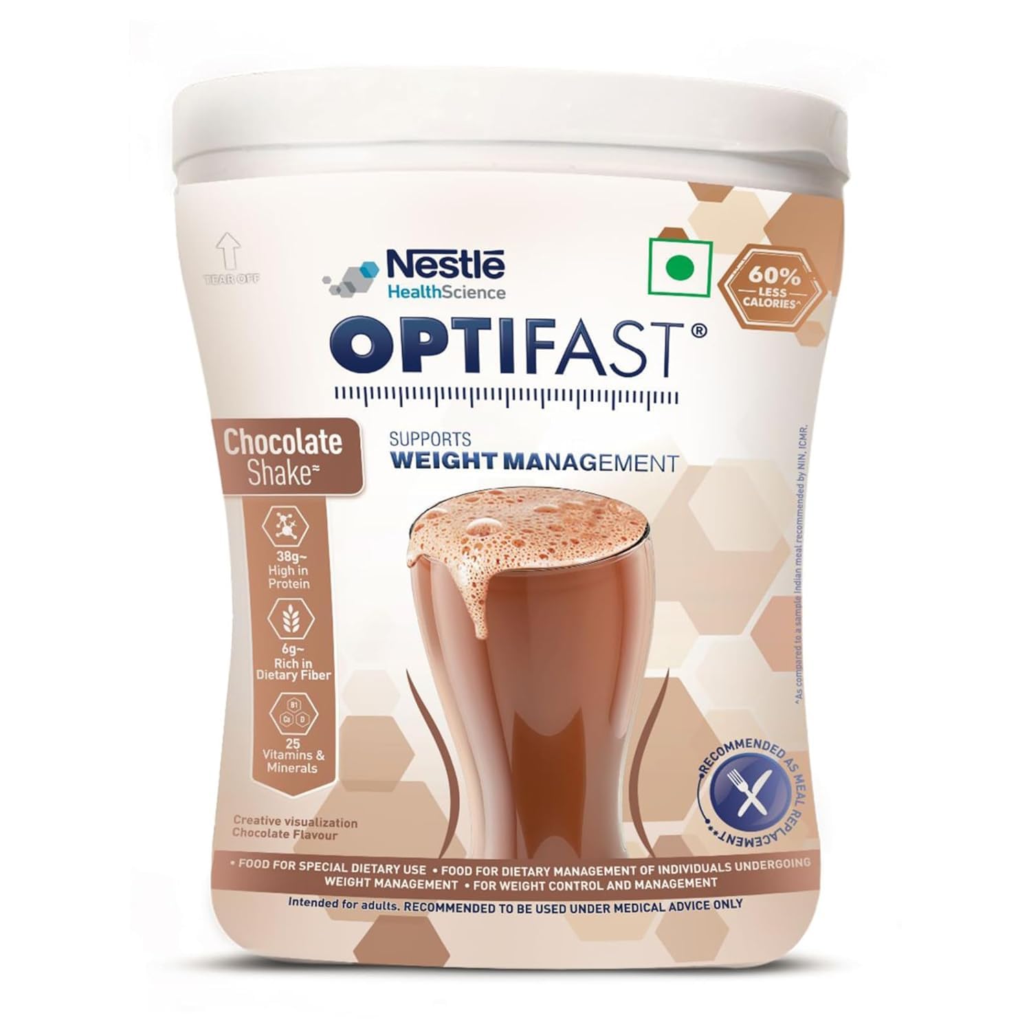 Nestlé Optifast Scientifically Designed Weight Loss Diet, 400g Pet Jar Pack (Chocolate Flavour)-image-38