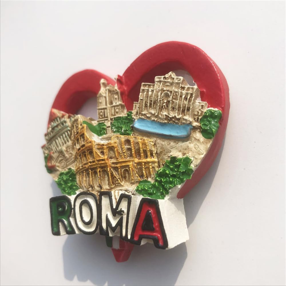 Rzym Włochy magnes na lodówkę Roma podróż pamiątka lodówka dekoracja magnes 3D ręcznie malowane rzemiosło