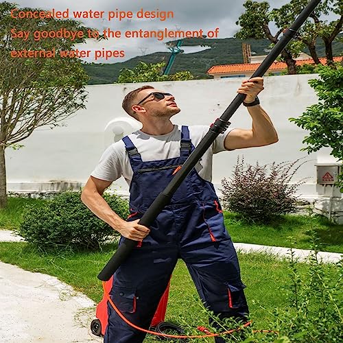 Teles - Kit de limpieza de ventanas - Cepillo de agua ajustable de 3,6 m/11 m para limpieza de paneles solares - Limpieza eficiente y versátil para uso doméstico y comercial