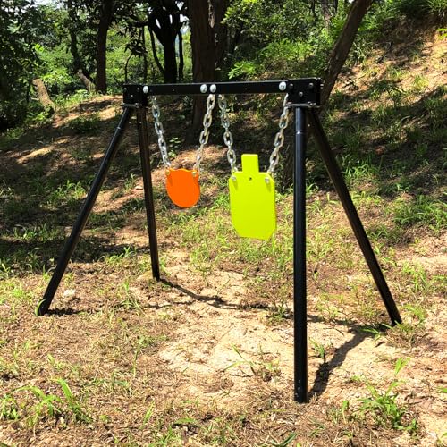 Image of Highwild AR500 Steel Shooting Targets Combo Metal Gong Silhouette Targets for Shooting Range Outdoor
