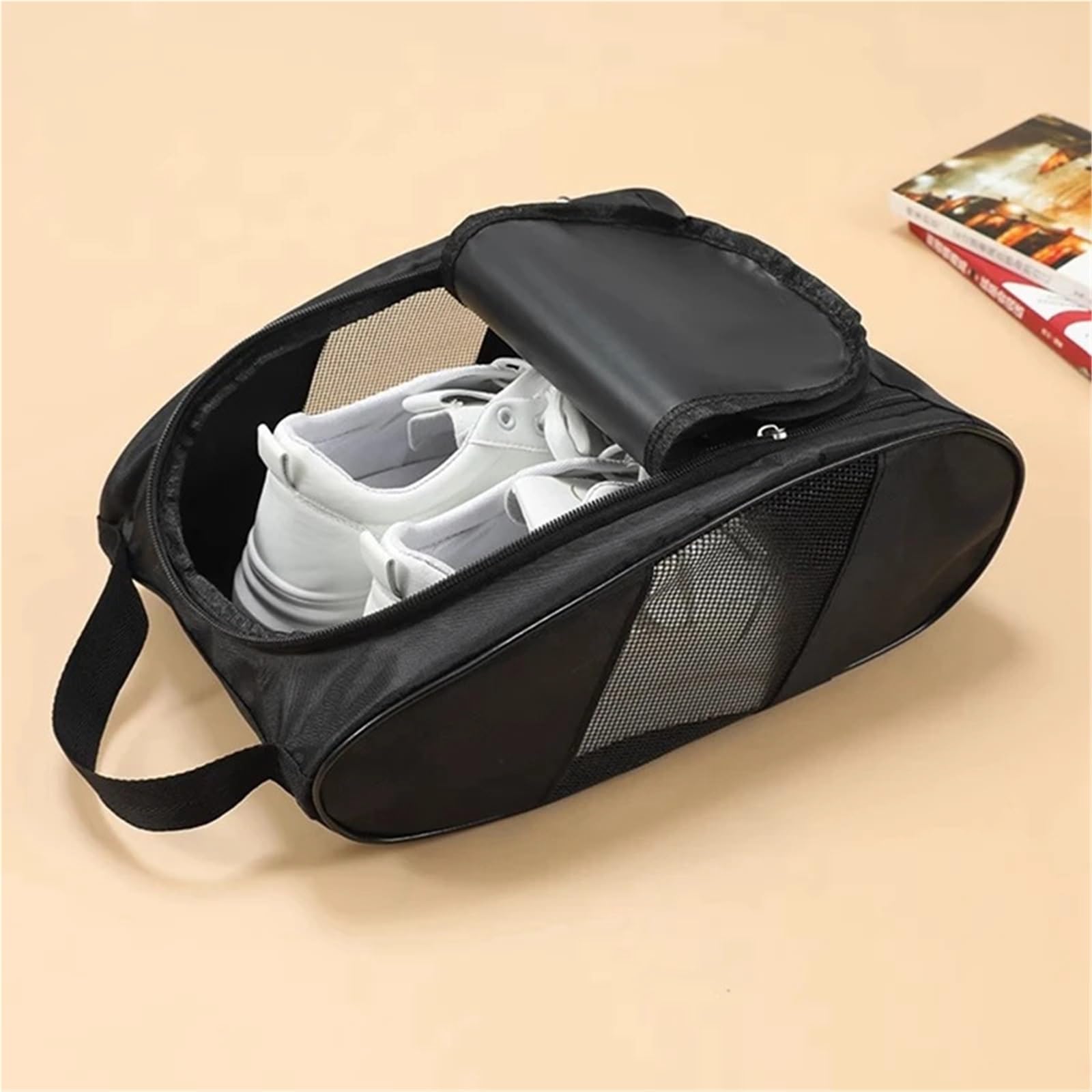 Bolsa de Zapatos de Viaje Transparente, Bolsa portátil for Botas de fútbol, ​​Bolsa for Zapatos con Cremallera, fácil Almacenamiento, Viaje a casa