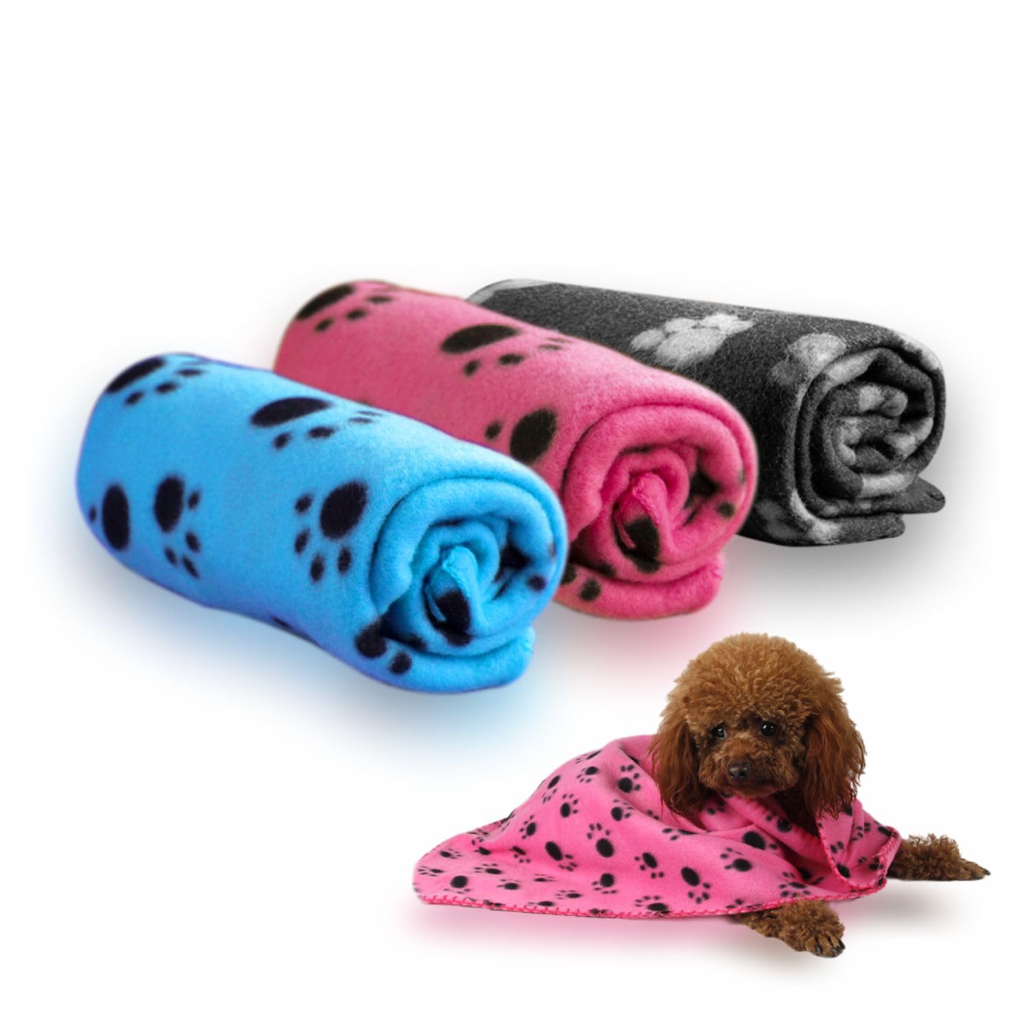 3HA HAHAHAPet Blanket Fluffy Soft And Cozy Fleece Dog Blankets Warm Cover Perfect For Cats And Dogs Puppy Sleep Mat For Small Animals Size 60 X 100cm Approx Assorted colour (1Pc)