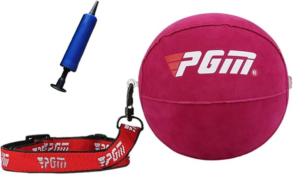 Golf Swing Trainer Ball, Durable Golf Training Aid Impact Ball, Inflatable Golf Training Equipment with Air Pump, No Air Leakage for Men, Women, Beginners & Accessories 3 Colors