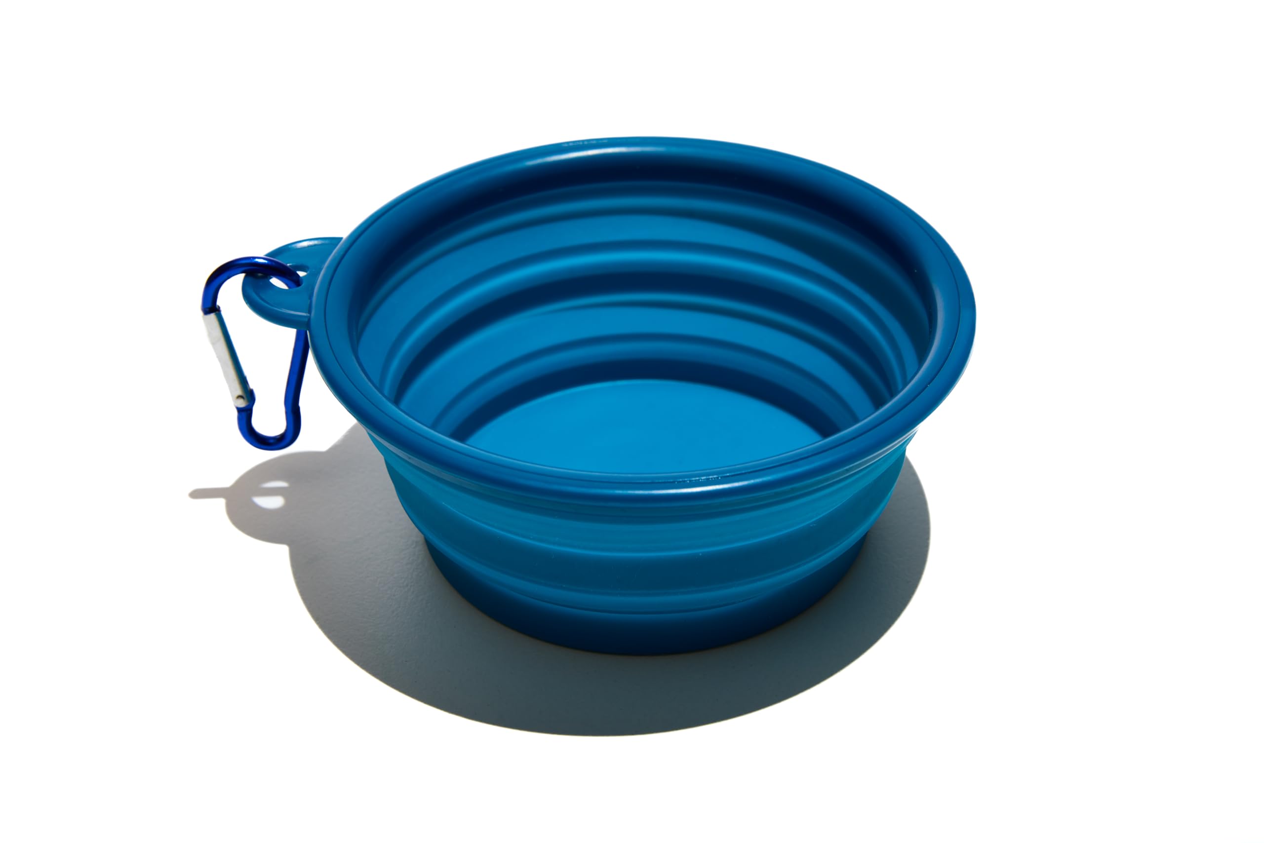 Muitomas, Ciotola Richiudibile per Cani e Gatti con Gancio Incluso, Materiali Durevoli e Sicuri, Facile da Trasportare, Colore Blu Ottanio