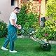 FANTASK Ø 30CM Rasenwalze Metall, Handwalze mit Griff 63 L, Schwerlasttrommel Graswalze befüllbar mit Wasser & Sand Gartenwalze, Trommel Rasenroller