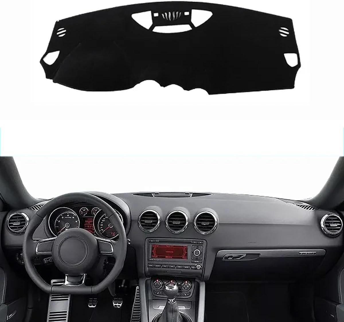 ZhangXD Car Dashboard Cover for Audi TT TTS 2008–2014