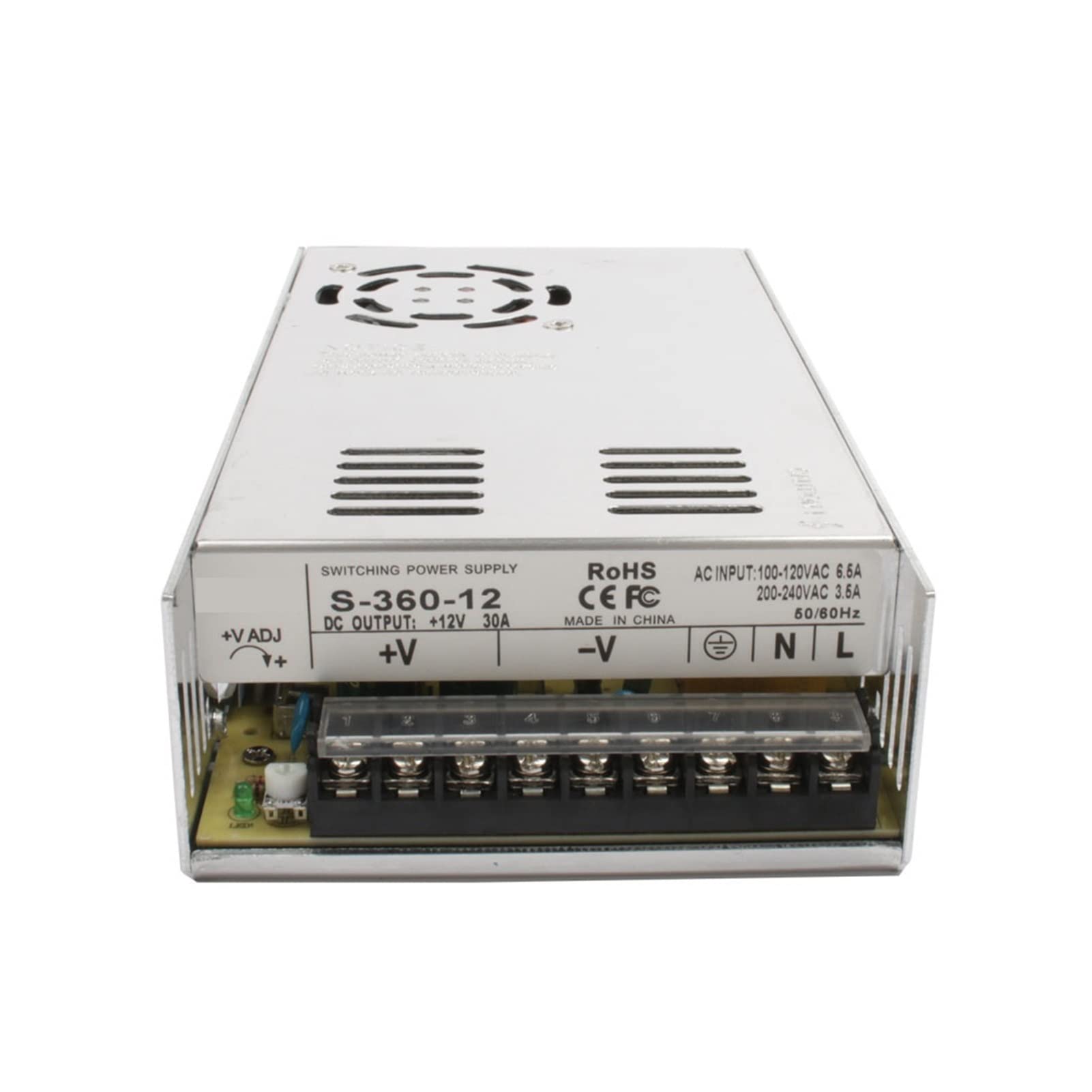 Fuente de Alimentación Conmutada, DIRIGIÓ Fuente de alimentación DC 5V 12V 24V 36V 48V 360W 400W Transformador de fuente de alimentación de conmutación AC DC SMPS(24V_300W)