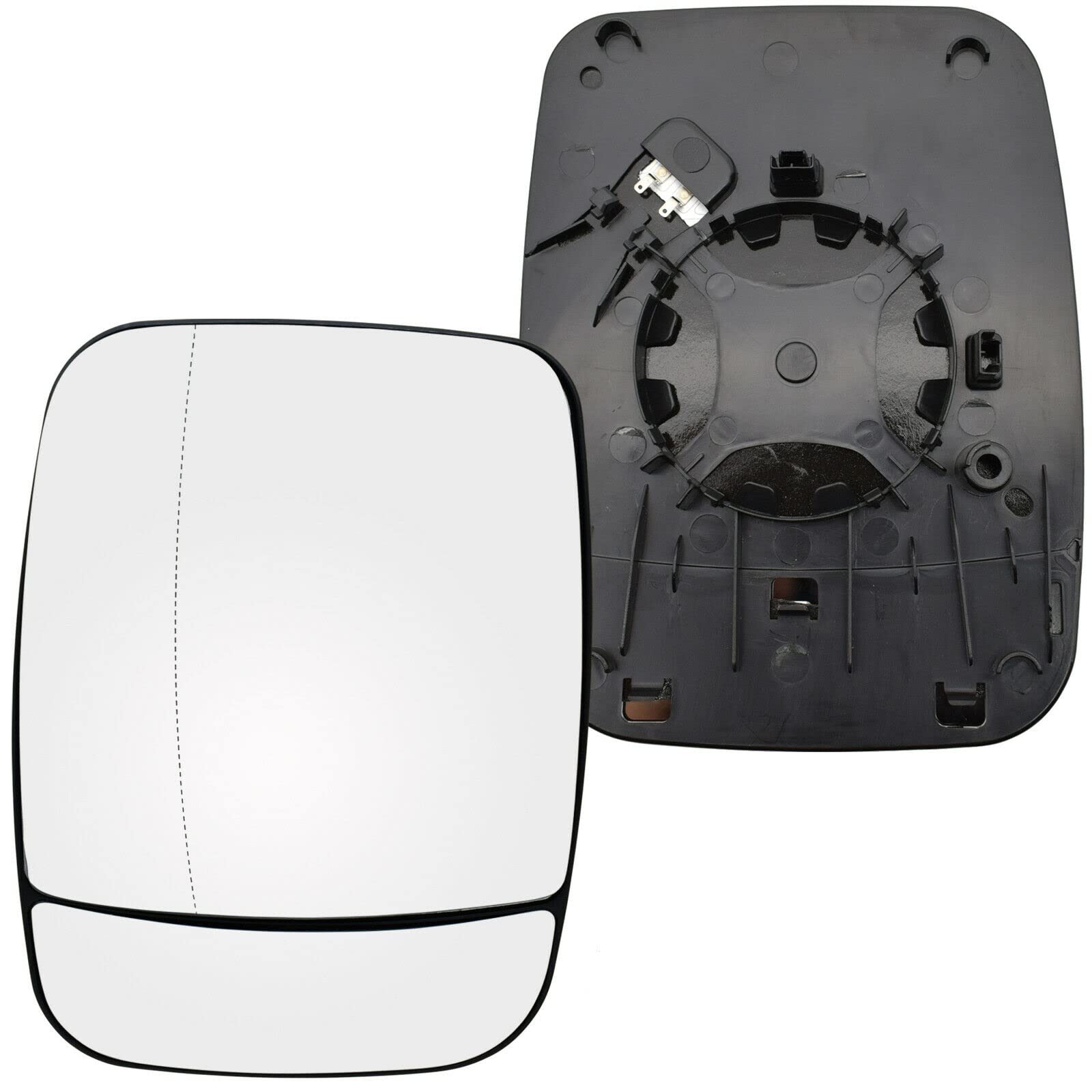 Side Door Mirror Glass Replacement for Ren Trafic 2014, 2015, 2016, 2017, 2018, 2019, 2020, 2021! Left Hand Side UK Passenger Side