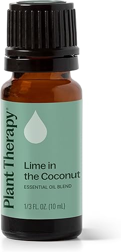 Plant Therapy Mezcla de aceites esenciales de lima en el coco, 0.3 fl oz (1/3 oz) para difusión aromática para tu hogar, automóvil u oficina, 100%