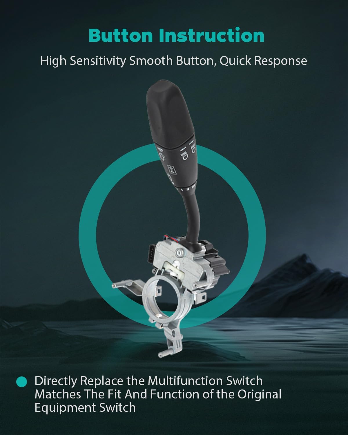 Multi-Function Combination Switch,Turn Signal Switch Fits for 2003-04 for Mercedes-Benz CLK55 AMGCLK500 CLK320C320 C32 AMG C240 C230 CLK55 AMG CLK320, Front OE A0005452310