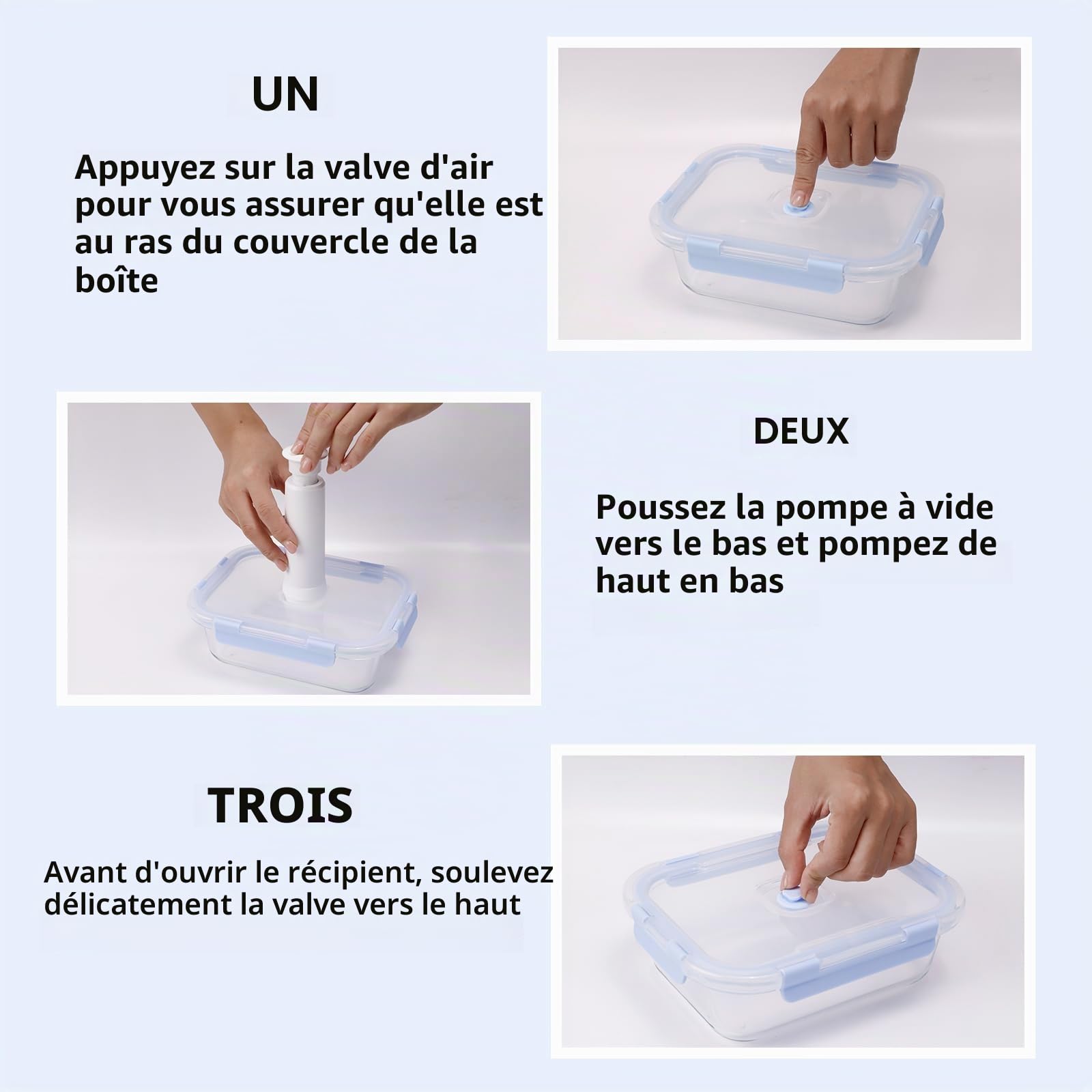 Boite Alimentaire Verre - Boites Alimentaires Hermétiques - Boite Conservation Alimentaire - Lunch Box Verre