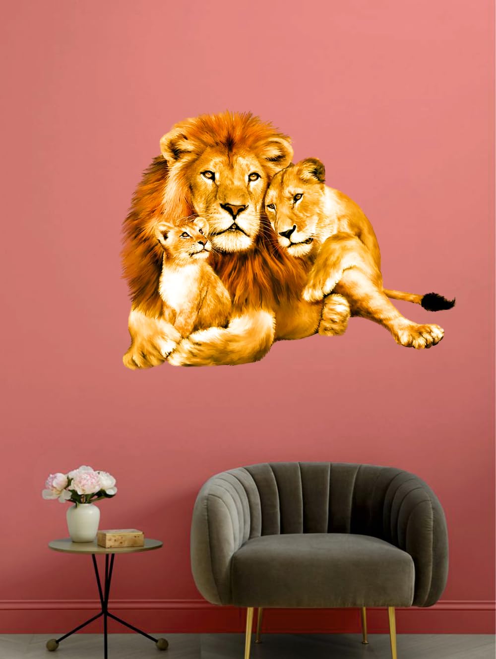 Sky Flying Couple Lion Wall Sticker for Living Room/Bedroom/Office (Size - 38 Cm X 29 Cm) (B0CR6KLVP5) Amazon Price History, Amazon Price Tracker