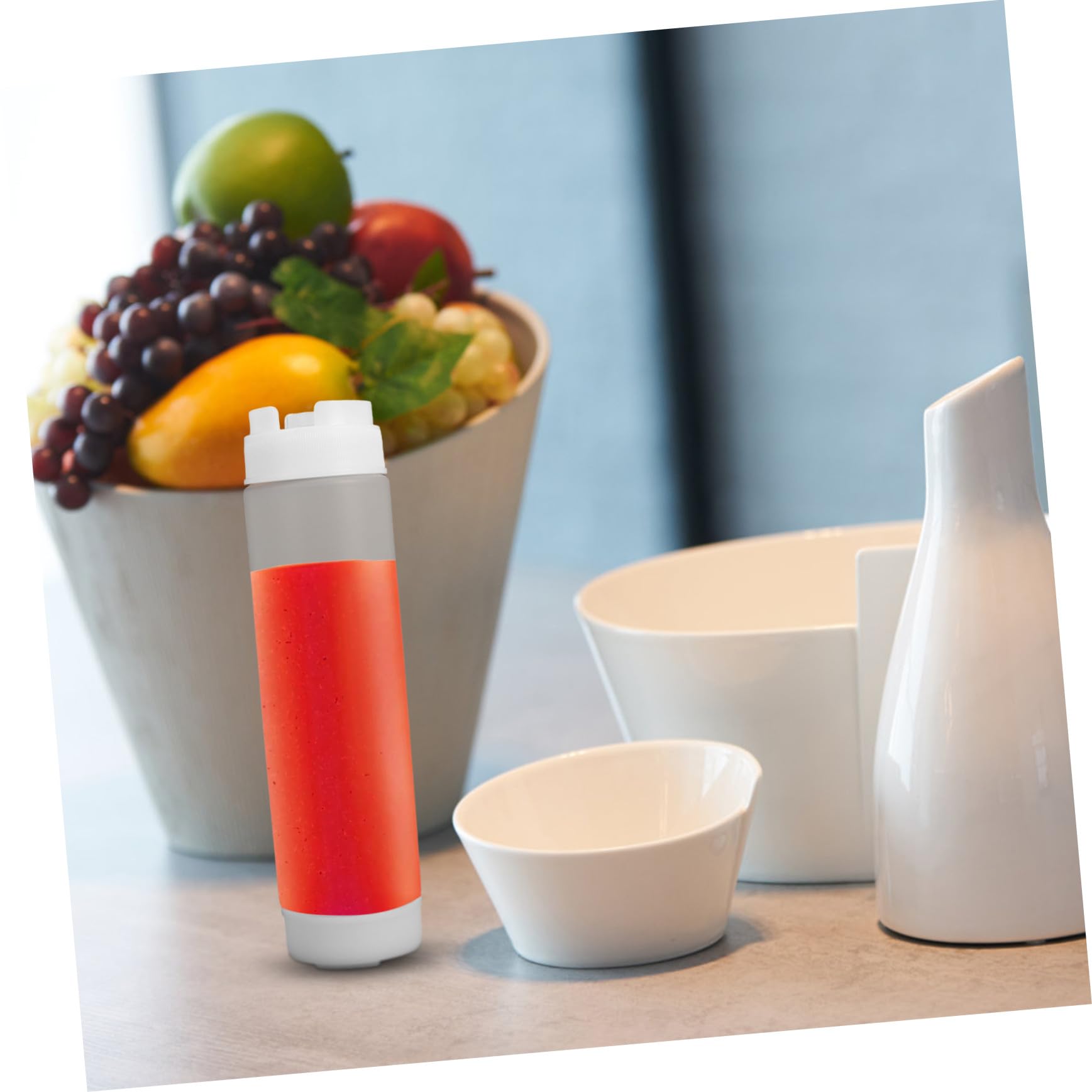 Confezione da 3 bottiglie da spremere da 480 ml con doppio ugello, versatili, in plastica, per salse, ketchup, senape, condimenti e formaggio, perfette per cucina e ristorante