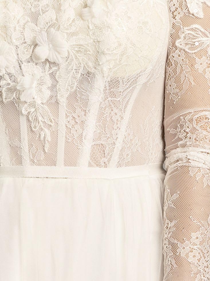 David's Bridal Off-The-Shoulder Tulle Corset A-Line Wedding Dress4