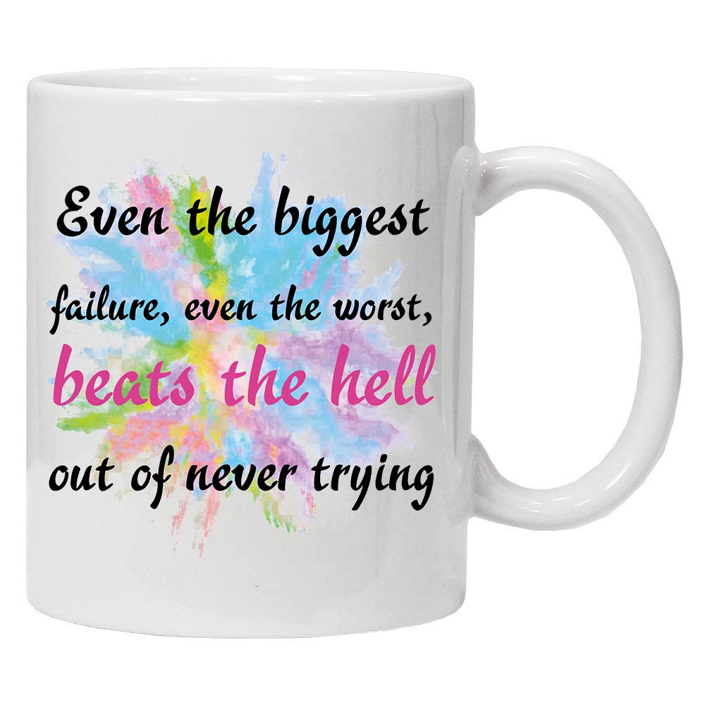 Acen Merchandise Even The Biggest Failures - Novelty 11oz Premium Quality Gift Drinking Mug & Gift Box Set Tea Coffee for Office Work Home