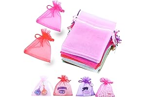 Lysxp Elegant Drawstring Bracelet Bag Organza Favor Pouches with Mutiple Colors