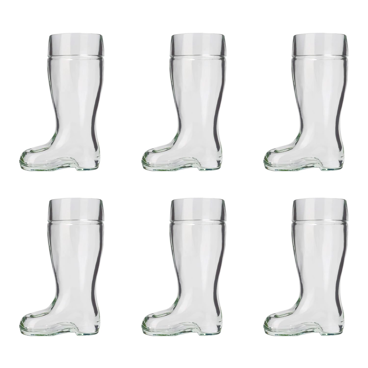Verre a Biere, Botte bière, Verre à bière en Forme de Botte Lot de 6-0,5 Litre