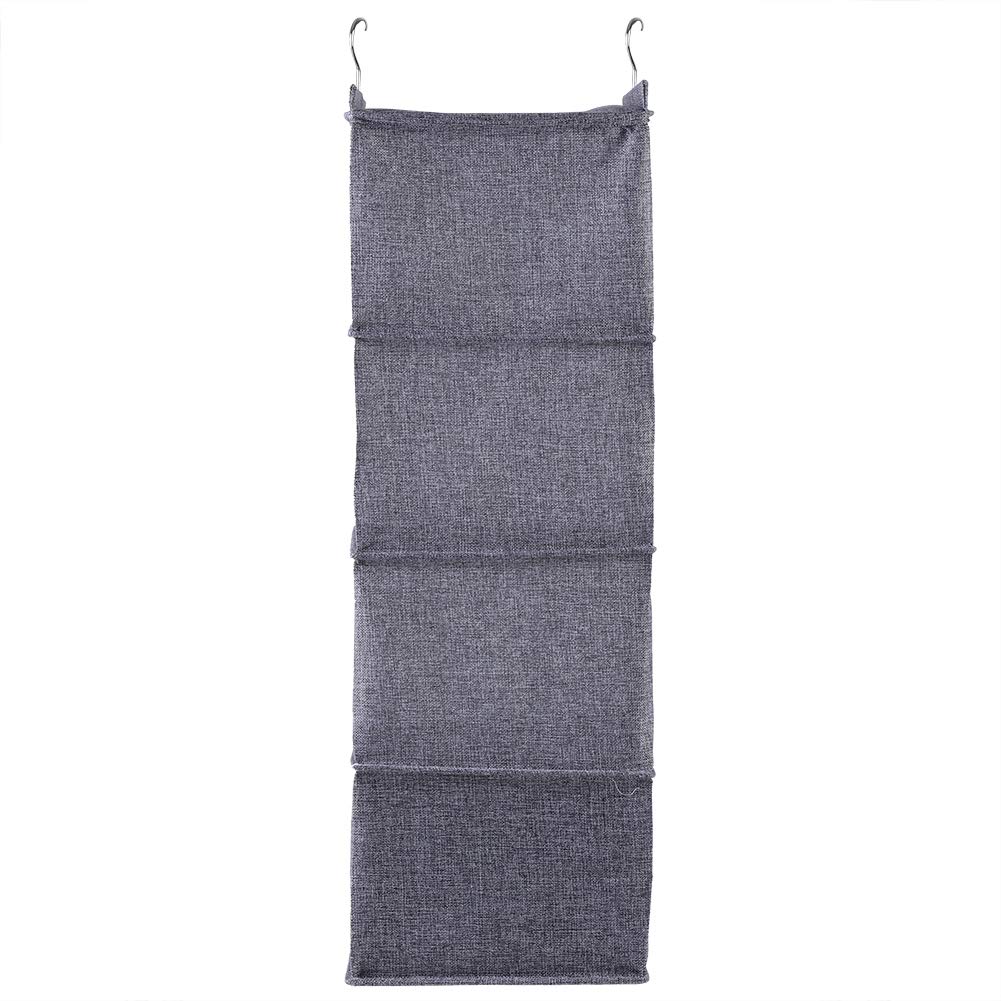 Hängender Schrank-Organizer, Schrank-Hängeregale mit 4 Regalen, hängender Schrank-Organizer und Aufbewahrung (Gray four layers with drawers)