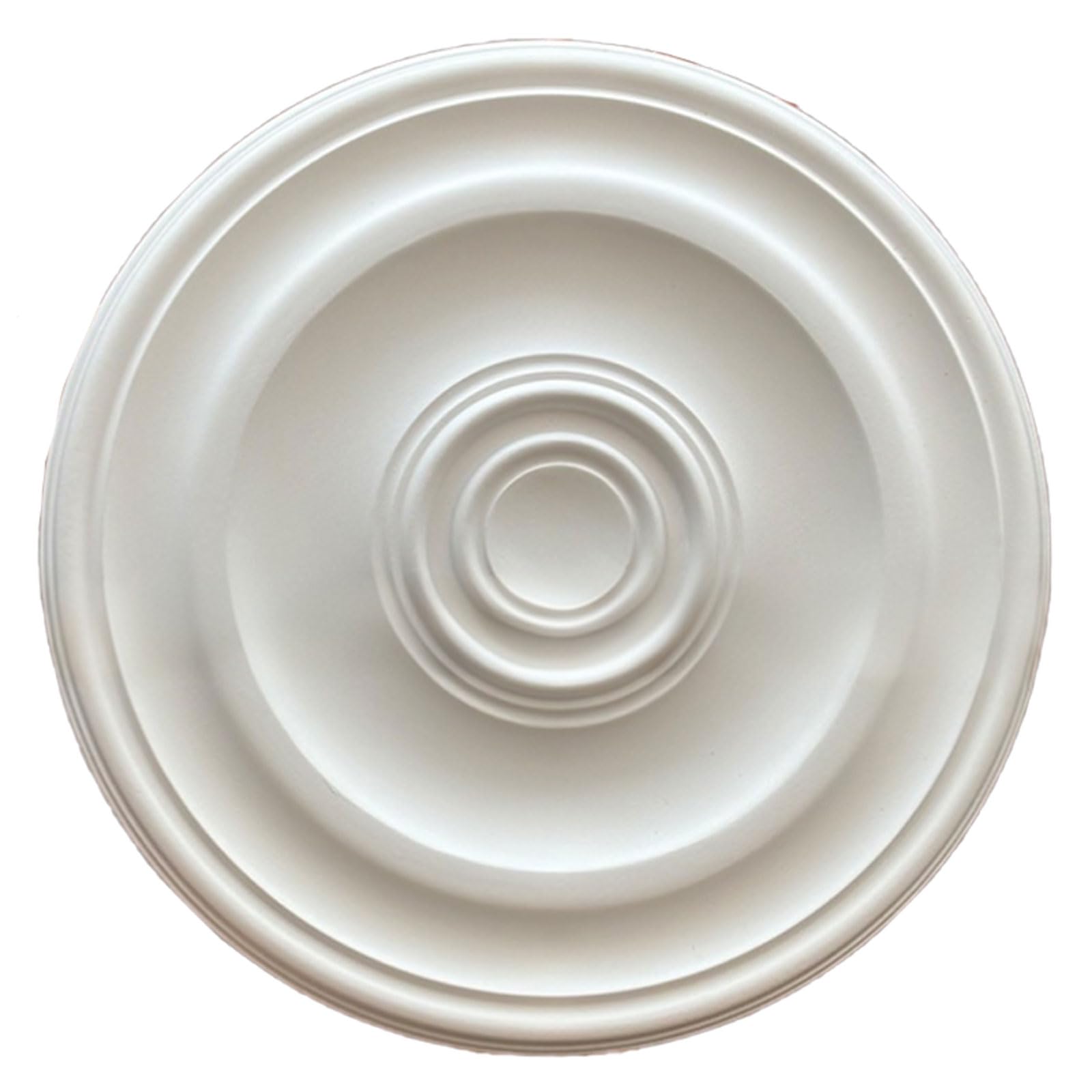 Foelanne White T Round Pu Ceiling Medallion White 29-62Cm(,41Cm)