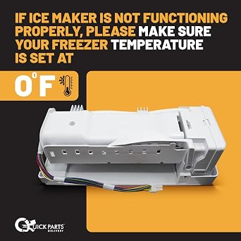 DA97-07365G Refrigerator Ice Maker Replacement - 13.5 x 4.75 x 4.75 OEM Ice Maker Replacement Parts - Compatible with DA97-07365G, DA97-07603B, DA97-15217D and 80+ Models