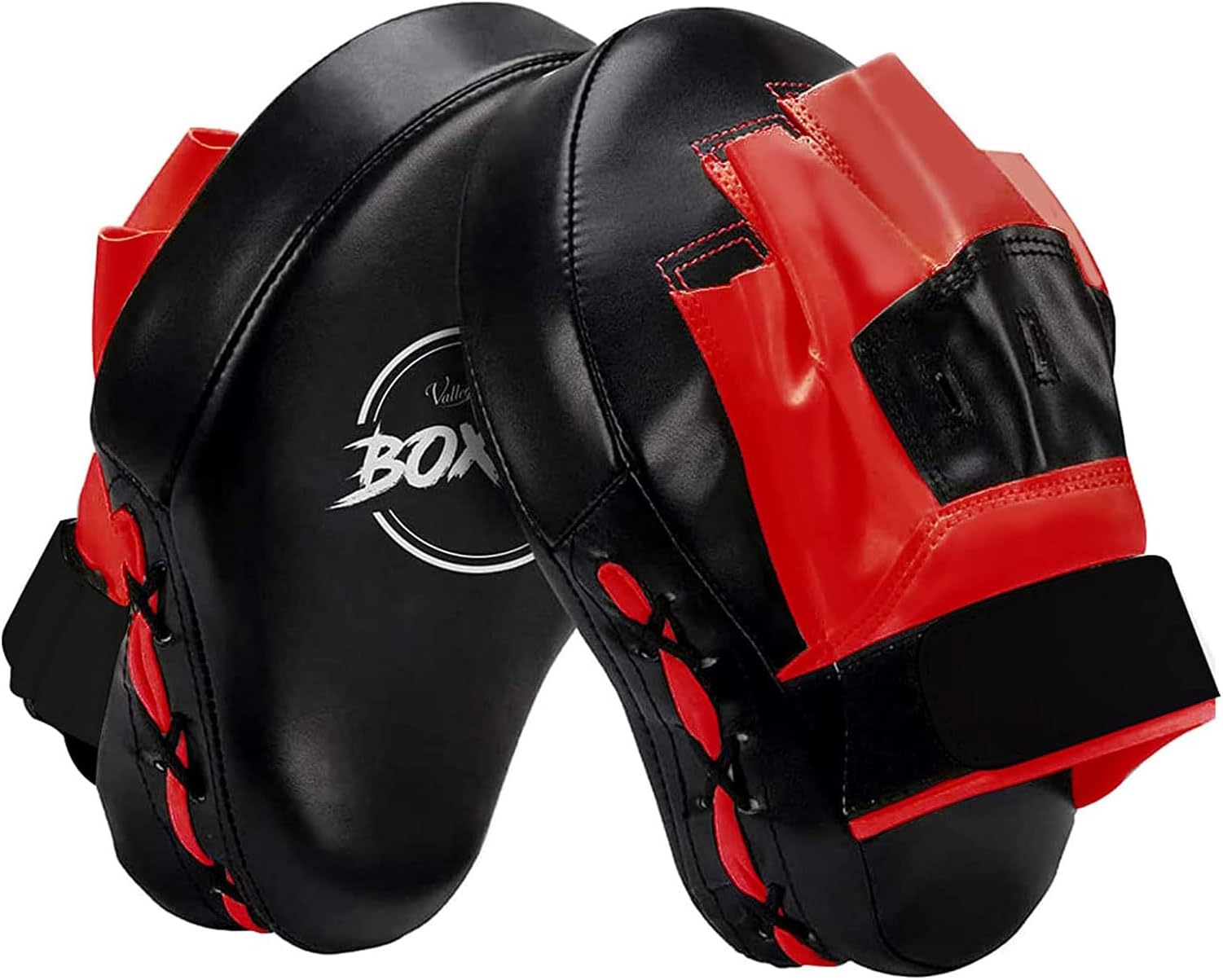 Boxing Curved Focus Punching Mitts- Leatherette Training Hand Pads